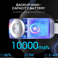 Sangle de tête VR réglable de remplacement pour Meta Quest3/3s, accessoire VR, 10000mAh, charge 22.5W et autonomie de batterie prolongée