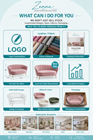 Canapé d'attente de luxe pour salon, causeuse moderne en velours pour réception, mobilier de salon de beauté, fauteuil lounge rose personnalisé pour salon de coiffure, onglerie et spa ZENNE