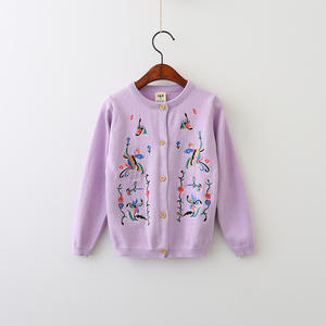 Suéter de Invierno de Último Diseño para Niños, Suéter Cárdigan Bordado a Mano de Manga Larga, Ropa al por Mayor - Product Image 3