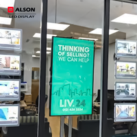 Écran LED ALSON à haute luminosité, transistor à couche mince, affichage LED avec écran à cristaux liquides pour les vitrines de magasins