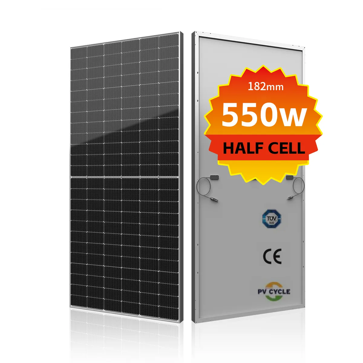 Paneles solares fotovoltaicos, 400W, 450W, 455W, 500W, 550W, 600W