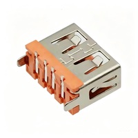 Expédition rapide Connecteur USB Type-A femelle USB2.0 Montage vertical SMT Prise de charge TPC-F33 12V pour port d'alimentation