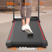 Caminadora Eléctrica Plegable Portátil para Uso Doméstico, Motor de 1.5 HP, Pantalla LED, Diseño Silencioso con Amortiguación, Multifuncional