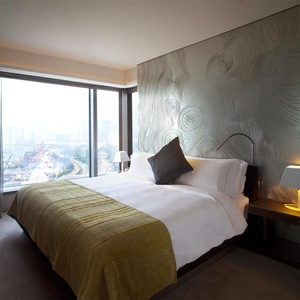 Cadre de lit d'hôtel en bois, pour chambre à coucher, accessoire Commercial, haut de gamme, taille Queen, 1 pièce - Product Image 1