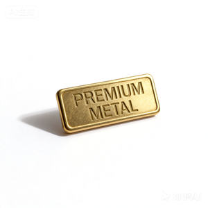 Etiquetas Metálicas de Aleación de Zinc Personalizadas a Precio de Fábrica, Etiquetas con Logotipo <span class=keywords><strong>para</strong></span> Prendas y Bolsas - Product Image 1