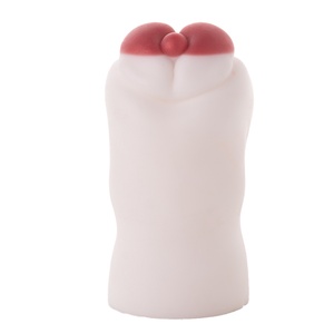 Masturbateur masculin réaliste en silicone, effet fourrure tachetée, type vagin de poche, recouvert de fausse fourrure, poupée d'amour manuelle en silicone pour hommes 18+ - Product Image 2