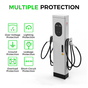 Sàn đứng Trạm Sạc cho thương mại gbt <span class=keywords><strong>4.3</strong></span> inch màn hình cảm ứng 22Kw IP54 không thấm nước - Product Image 4