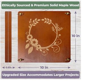 Kit de pressage de grandes <span class=keywords><strong>fleurs</strong></span> en bois personnalisées avec <span class=keywords><strong>fleurs</strong></span> séchées 10 couches bricolage en érable massif pour <span class=keywords><strong>adultes</strong></span> avec sac de rangement - Product Image 5