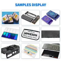 Máquina de serigrafía semiautomática de sobremesa con mesa de vacío deslizante para tarjetas, gafas, película de PVC y papel