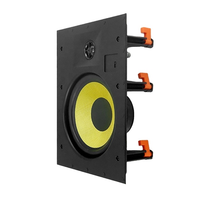 80W Rectangle Frameless in Wall Mount 8Ohm HiFI 8 Inch 2way Surround Ceiling Speaker for Public Hospital Restaurant