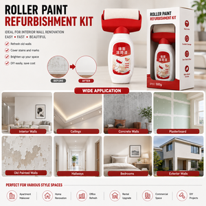 Kit de Rodillos para Pintar Paredes, Venta al por Mayor de Fábrica, Kit de Reparación de Paredes con Pintura de Látex para Interiores, Juego de Brochas para Decoración del Hogar - Product Image 6