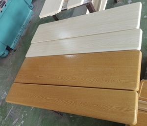 ヴェルザリット木製学習用ダブル学生机椅子セット 120cm 環境に優しい快適な学校家具（鉄製フレームは含まれていません） - Product Image 3