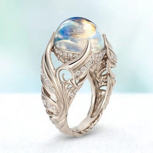 Elegante Anello a Forma di Cigno con Accenti Colorati Lucidi, Gioiello da Donna alla Moda per Uso Quotidiano, Regalo Chic - Product Image 1