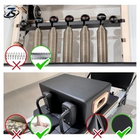 Machine de Pilates Reformer en aluminium durable, réglable et multifonctionnelle, avec demi-tournebille à ressorts, portable, équipement de fitness pour la maison