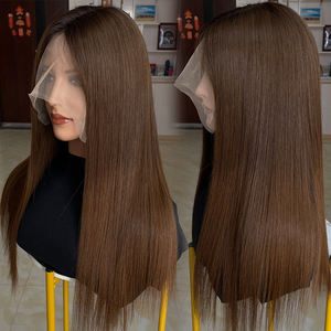 Peluca médica de encaje 9x5 con trama, cabello humano sin procesar, línea de cabello invisible para hombres, ideal para pacientes con alopecia, lista para enviar. - Product Image 1