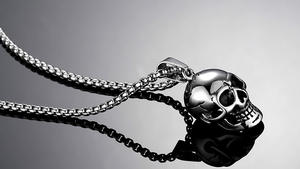 Colgante de Acero de Titanio con Calavera Exagerada para Hombre, Estilo Retro Punk Rock Gótico Hipster, Económico y con Personalidad - Product Image 5