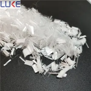 PP Polypropylene Monofilament Fiber Polypropylene Synthetic Staple Fiber For Concrete Cement