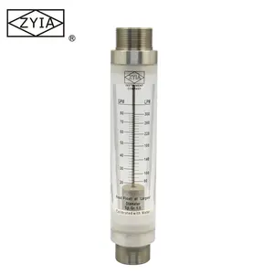 LZM series 5GPM pvc acid small pipeline inline gas air liquid rotor flow meter magnetic tri clamp rotameter