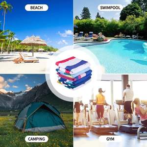 Toalla de Playa de Microfibra - Secado Rápido, Extra Grande, Antiarena, Súper Ligera para Viajes y Baño - Product Image 4