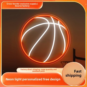 Personnages décoratifs lumineux de <span class=keywords><strong>basket</strong></span>-ball au néon à LED personnalisable Logo de voiture d'extérieur Signe de numéro de modèle Enseignes électroniques - Product Image 5