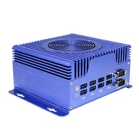 Mini PC Robusto con Cubierta de Aleación de Aluminio, Ventilador Superior, Doble LAN, Doble HDMI para Manufactura Inteligente MES