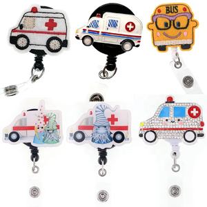 Portacredenciales Retráctil para <span class=keywords><strong>Ambulancia</strong></span> Médica, <span class=keywords><strong>de</strong></span> Diferentes Materiales, Portacredenciales para Vehículo <span class=keywords><strong>de</strong></span> Emergencia, Accesorios para Enfermeras - Product Image 1