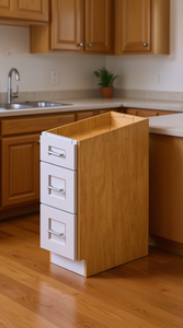 Mobile da cucina Sunique Sydney White Shaker con 3 cassetti in MDF, design moderno per uso domestico - Product Image 2