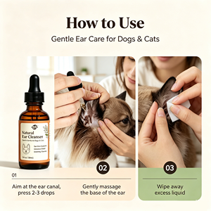 Nettoyant naturel <span class=keywords><strong>pour</strong></span> les oreilles des chiens et traitement des infections, gouttes <span class=keywords><strong>pour</strong></span> chiens contre les <span class=keywords><strong>d</strong></span>émangeaisons, les irritations et l'accumulation de cérumen - Product Image 5