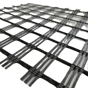 Glasvezel Basalt Polyester Bestrating Geogrids Voor Asfalt Versterking Zachte Fundering Constructie Oprit Keerwanden - Product Image 1