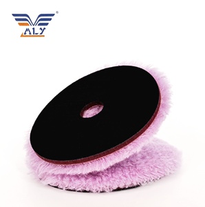 Almohadillas compuestas para pulido de coche de lana natural de 6 pulgadas, almohadilla de lana para Restauración de Pintura, almohadilla de corte de lana para detalles de coche para pulido automático - Product Image 2