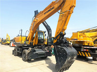 Excavatrice utilisée de roue Hyundai 210w-9 fabriquée en Corée à vendre Excavatrice d'occasion sur pneus Excavatrice Hyundai 210w-9