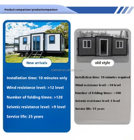 Oficina Contenedor Plegable, Expandible, Modular, Prefabricada de Acero, Mini Villa Triangular, Espacio de Trabajo Móvil Comercial