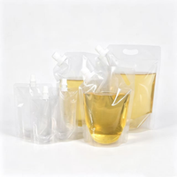 Sacs en plastique transparents de qualité alimentaire avec bec verseur, résistants aux hautes températures, pour l'emballage de liquides chauds et d'aliments
