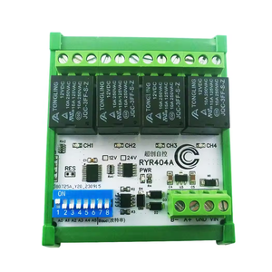 The DIP Switch Set <strong>Parameters</strong> of Industrial Grade 4DO RS485 Relay Module Modbus RTU PLC IO Expanding Board RYR404A DC 12V 24V - Product Image 2