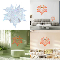 Early Riser Explosive Creative DIY Home Wall Decor Grande Feuille D'érable Holographique Silicone Moule Moderne Abstrait Mur Décoratif