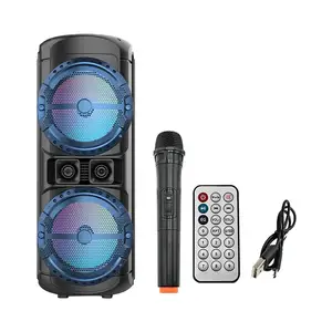 600W Home Theate Wireless Music Sound System Hybrid Flashing Light Party Stage Mic Wireless Multimedia Karaoke Speaker