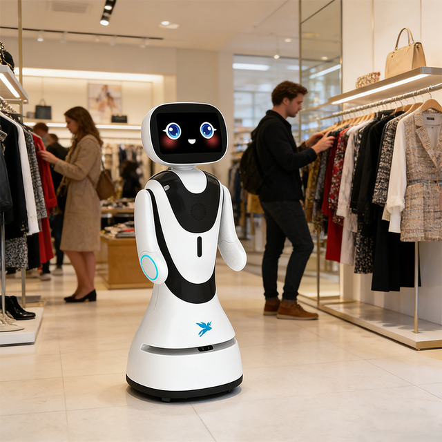 Timo Intelligent AI Service Robot Welcoming Robot Automatic Recharging Interaction Robot