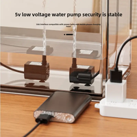Pompe à eau solaire USB/DC haute performance pour aquarium, mini pompe de circulation micro, fontaine de rocaille, pompe submersible électrique