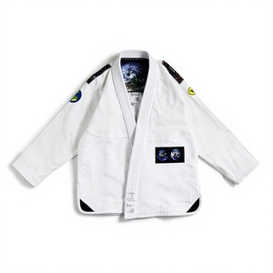 Kimono de Jiu Jitsu Brasileño Azul Profesional Personalizado con Parches Bordados, Uniforme de Primera Calidad con Tejido Perla - Product Image 5