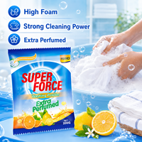 Deterjen Bubuk Cuci Pakaian Ramah Lingkungan Busa Melimpah 200g 500g Grosir Bahan Baku OEM Pemutih & Pelembut