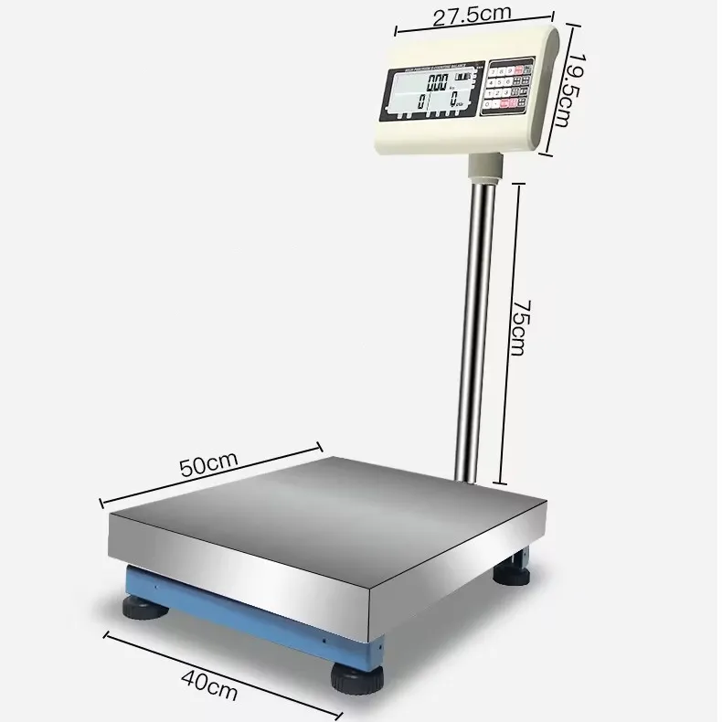 Alta qualità precisione 10g piattaforma blu bilancia ad alta resistenza in acciaio al carbonio digitale ERP Software piattaforma dedicata scala