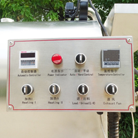 Chinese elektrische/gas LPG pinda-rooster met een capaciteit van 200/300 kg voor het roosteren van cashewnoten, maïs, granen, zaden, cacaobonen en de productie van meel.