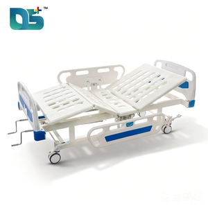 Lit médical réglable silencieux à deux fonctions avec barre latérale, dossier et repose-jambes, pour patient, usage domestique et hospitalier - Product Image 3