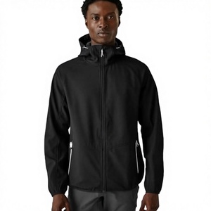 Chaqueta Cortavientos de Invierno para Hombre, Talla Grande, con Cuello Alto, Cierre Frontal con Cremallera, Logotipo Personalizado, de Alta Calidad, para Uso Casual al Aire Libre - Product Image 3