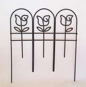 Valla Metálica Decorativa para Jardín, Moderna, Resistente a la Oxidación, Sin Necesidad de Excavación, Barrera para Perros y Animales, Fácil de Montar - Product Image 2