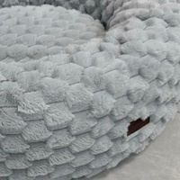 ETRIP PET Fabricant en gros de lits pour chiens ronds en velours flocon de neige de luxe personnalisés, confortables et lavables
