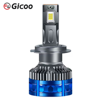 GICOO F8 140W CSP LED 6000K Super Lumineux 20000LM 12V Alliage d'aluminium Adaptation universelle Phares de voiture Hilux/Prius 9005 9006 9012