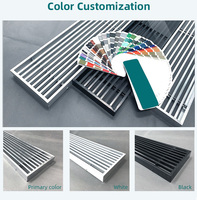 Grille réglable de climatisation de diffuseur de fente linéaire détachable en aluminium de CVC avec le fil de sécurité