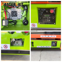 Plataforma Elevadora de Tijera Eléctrica Autopropulsada Compacta FASTER LIFT para Pequeños Proyectos de Construcción, Acero Aleado, Altura de Plataforma de 16 m