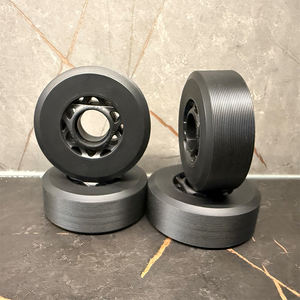 Roues de <span class=keywords><strong>patin</strong></span> à roulettes en ligne à haute dureté de rebond impression personnalisée matériau PU Durable de 74mm pour <span class=keywords><strong>lit</strong></span> de réformateur de Pilates à grande vitesse - Product Image 3